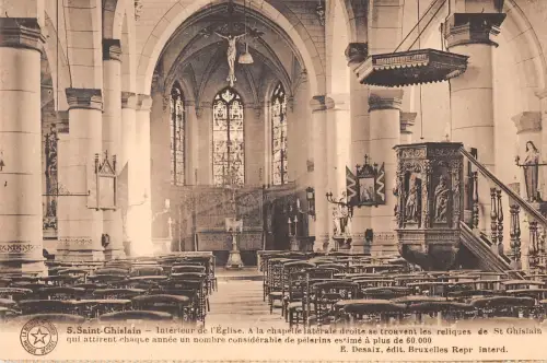 BR56006 Saint Chislain interieur de l eglise Belgien