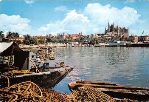BR25011 Palma de Mallorca detalle del puerto Spanien