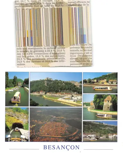 B49519 Besancon Boote Bateaux Multiviews Frankreich