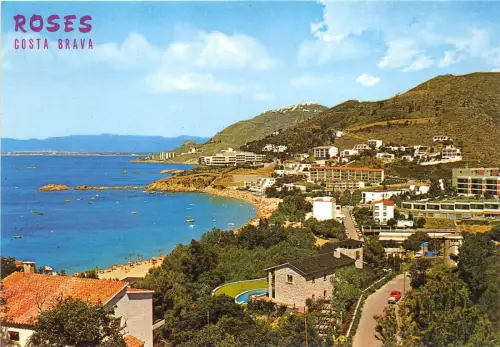 BR3132 Costa Brava, ROSAS, schöner Panoramablick auf La Almadraba Spanien