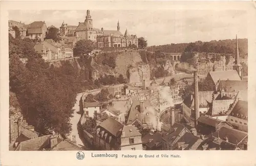 Br35791 Luxembourg Faubourg du Grund et Ville Haute luxembourg