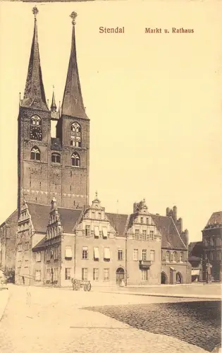 br107114 stendal markt u rathaus germany