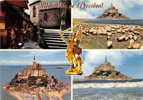 BR12575 La Mont de sait Michel La Grande Rue france