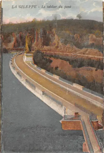 BR55983 La Gileppe le tablier du pont belgien