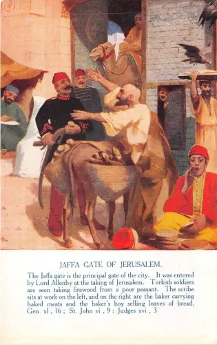 Lot220 Jüdisch Israel Religion Jaffa Tor Jerusalem Missionar Postkarte Judaica