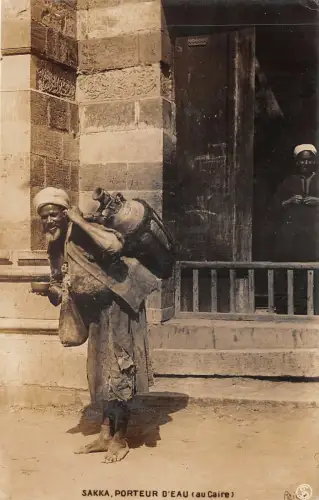 Lot217 Wasserträger in Kairo Ägypten Typen Folklore Echtfoto