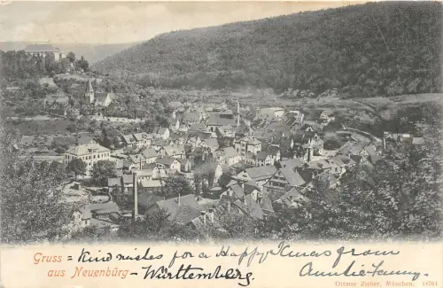 Lot143 Echtfoto Grüße aus Neuenburg Deutschland Litho