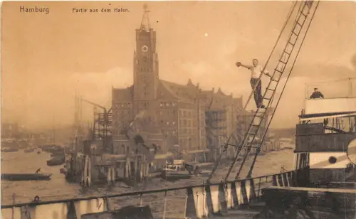 Lot201 Deutschland Spiel auf dem Hafen Hamburg Schiff