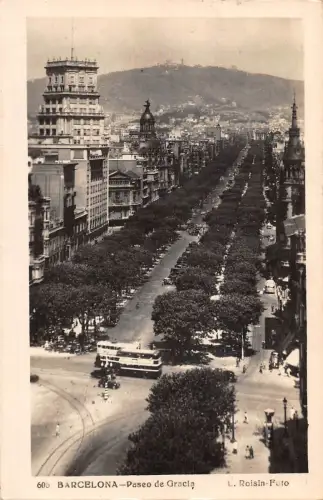 BR95212 barcelona paseo de gracia spanien Echtfoto