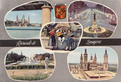 BF30633 Saragossa Spanien Typen Vorder-/Rückbild