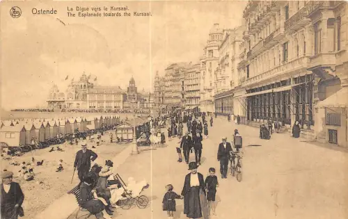Br35106 Ostende LA digue vers le Kursaal belgien