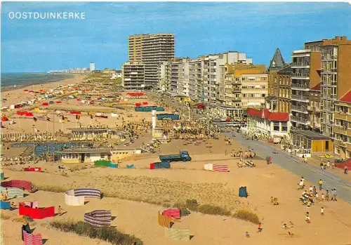 BG5228 oostduinkerke zwembad strand en zeedijk belgium