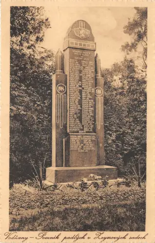 Lot320 vodnany pomnik padlych v zeyerovy sadec czech republic