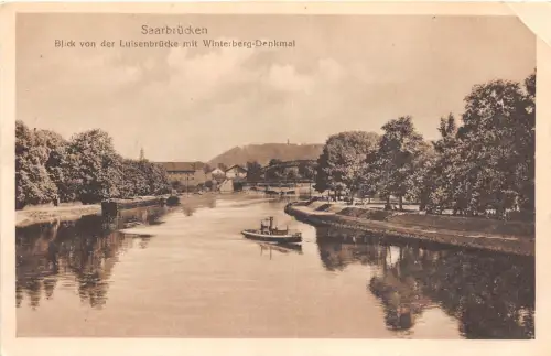 BF36527 saarbrücken blick von der luisenbrücke mit winterberg germany