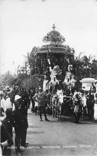 US5960 Indianer Vel Festival Prozession Colombo Ceylon Sri Lanka Echt Foto Typen