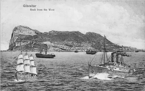 US6690 Gestein vom Westschiff Gibraltar
