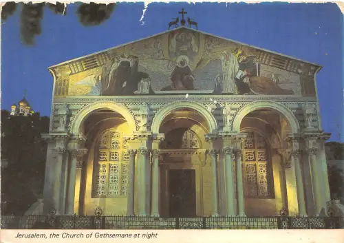 B48372 Jerusalem die Kirche Getsemani bei Nacht Israel