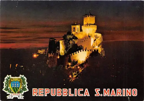 B66545 San Marino La Prima Torre Notturno