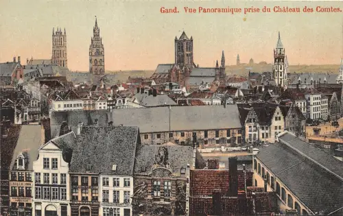 Br36083 Gend Gand Panorama Belgien