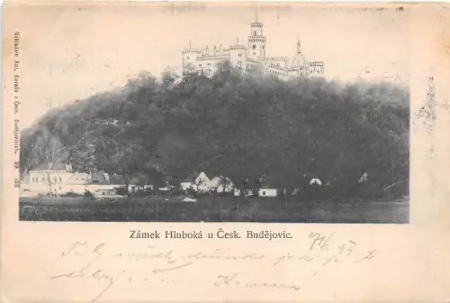 B13397 Zamek Hluboka u Cesk Budejovic 1899 Tschechien