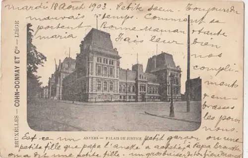 BF19360 anvers palais de justice belgien front/back image