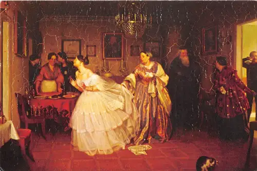 B44437 P Fedotov The Major Comes A Courting Art Reproduktion