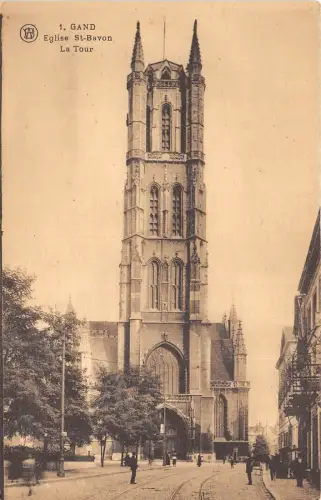 Br36102 Gend Gand Eglise St Bavon la Tour Belgium