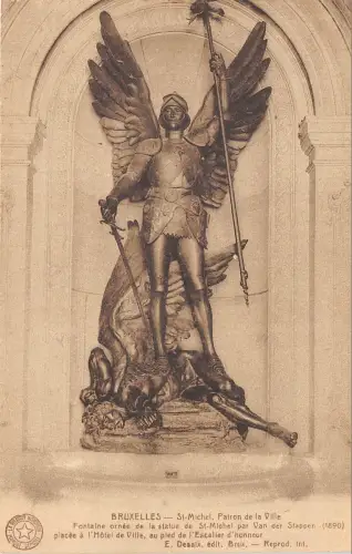 BR32255 Bruxelles Hotel St Michel Patron de la Ville belgien