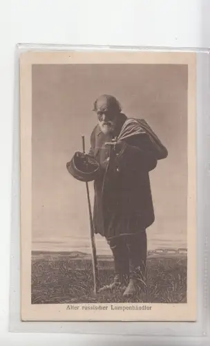 B82217 Bettler russischer Lumpenhandler Typen Russland Vorder Rückseite Bild