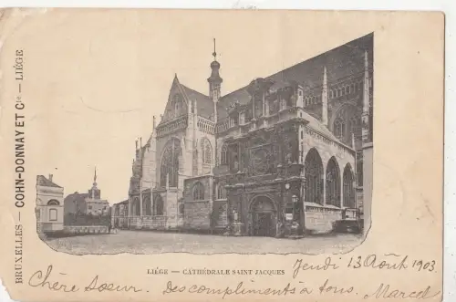 BF19314 Kathedrale Saint Jaques Liege Belgien Vorder-/Rückbild
