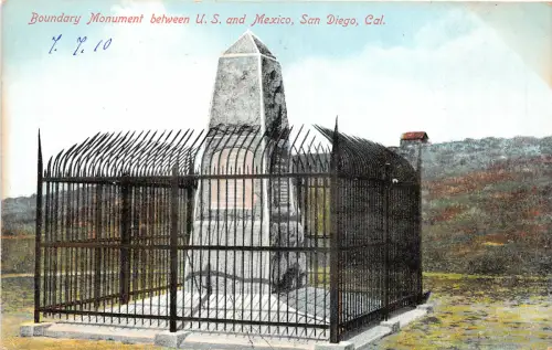 br105648 Grenzdenkmal zwischen uns und Mexiko San Diego Kalifornien