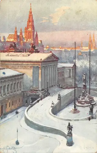 B107681 tschechische Praha Prag Viden Budova Risske Rady Winterkirche