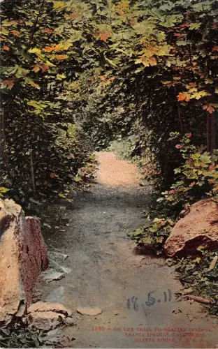 br105636 trail to glacier springs shasta springs california