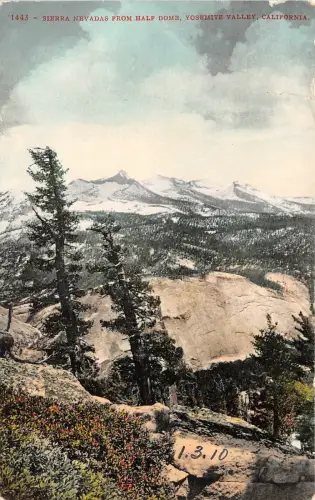 br105634 sierra nevada aus half dome yosemite valley california