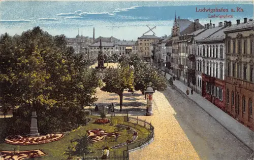 BF35414 ludwigshafen a rh ludwigsplatz germany front/back scan