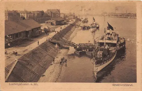 BF35598 ludwigshafen a rheinvorland schiff deutschland front/back scan