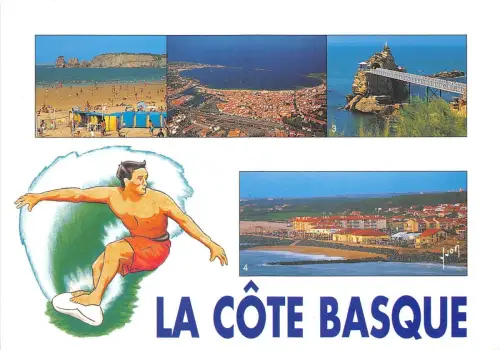 BR8784 La cote Basque multi views ski nautique France