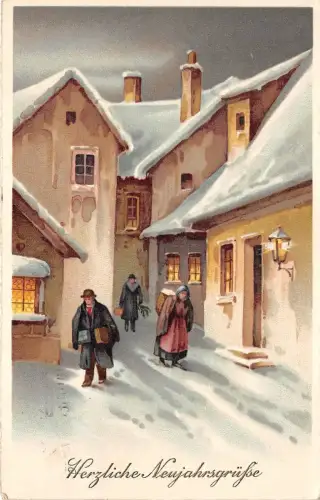 BG8580 Winterlandschaft Neujahr Neujahrsgrüße Deutschland