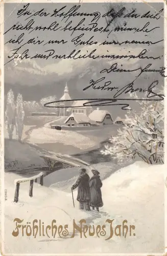 BG8764 Winterlandschaft Neujahr Neujahrsgrüße Deutschland