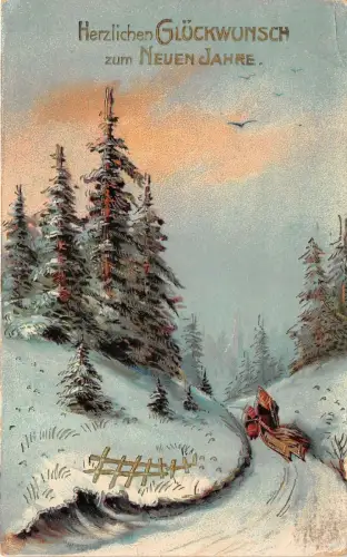 BG8715 Winterlandschaft Neujahr Neujahrsgrüße Deutschland