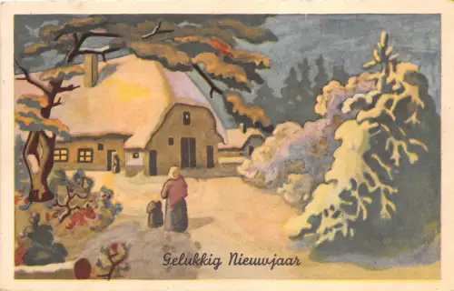 BG8510 Winterlandschaft Neujahr Neujahrsgrüße Deutschland