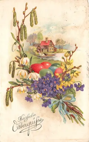 BG9070 Blumenei Ostern Ostergrüße Germany
