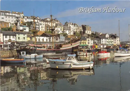 BT17696 Brixham Hafenschiff Bateaux UK