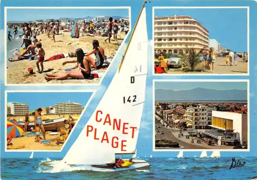 B52995 Roussillon Canet Plage Boote Bateaux Multi Vues Frankreich