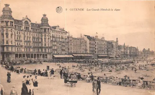 Br35098 Ostende Les grands hotels de la digue belgium