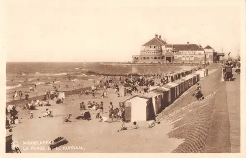 BR57273 la plage et le kursaal Middelkerke Belgien