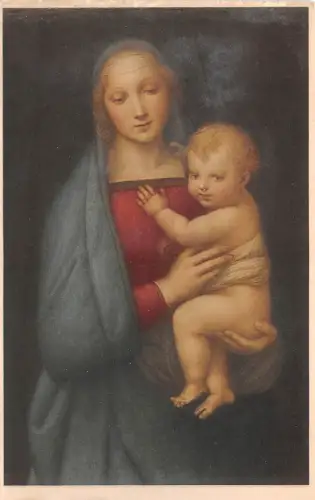 BR10931 Madonna del Graduca Raffaello Sanzio Gemälde Postkarte