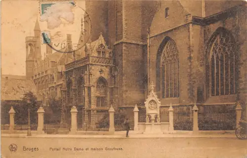 BR32061 Brügge Portail Notre-Dame et maison Gruuthuse belgien