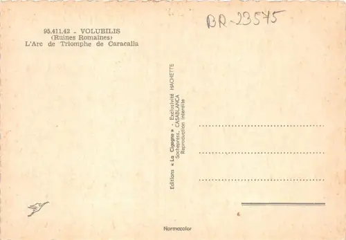BR23575 Volubilis l arc de Triomphe de caracalla france