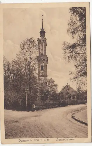 B82619 degerloch aussichtstuem germany front/back scan